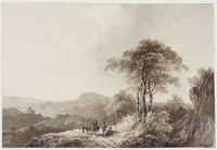 TvB T 266
<br/>
Berglandschap met reizigers en twee ezels
<br/>
<em>Bilders, Johannes Warnardus (1811-1890)</em>